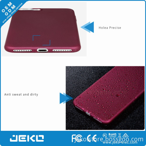 High quality soft flip cover rubber phone case for iphone 7 plus